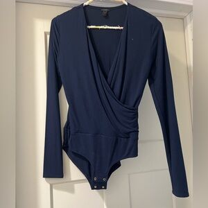 J. Crew navy bodysuit
